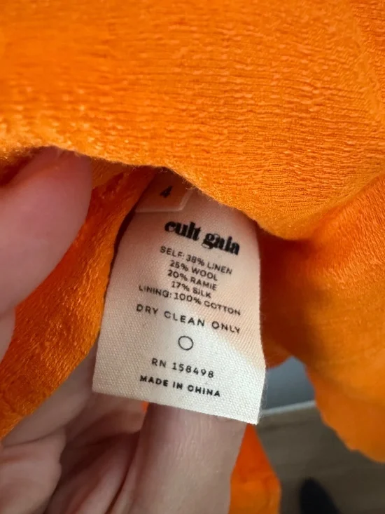 Cult Gaia Muna Dress in Papaya - Picture 4 of 8